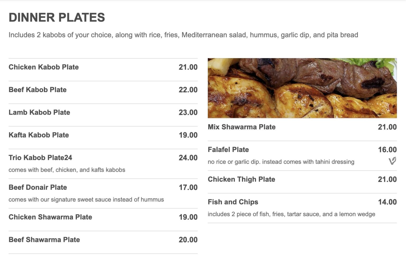 Cedar Kabob Mediterranean Restaurant